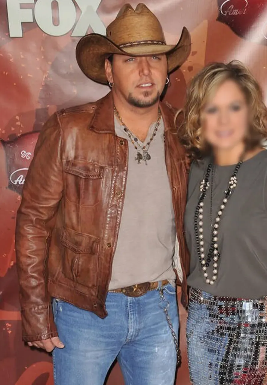 Country Music Star Jason Aldean Brown Leather Jacket jason aldean brown leather jacket