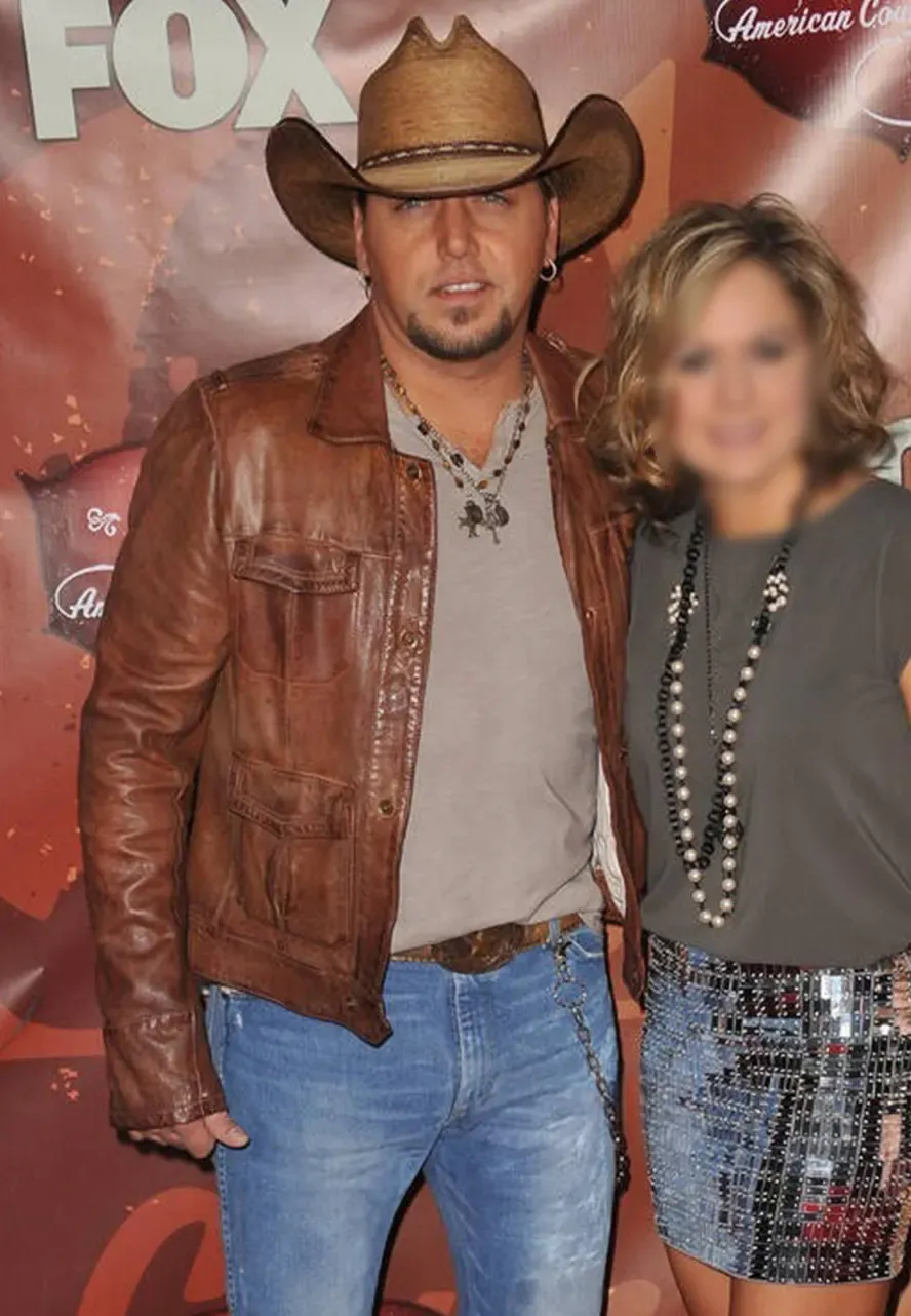 Country Music Star Jason Aldean Brown Leather Jacket jason aldean jacket