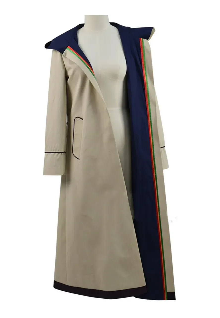 Jodie Whittaker Doctor Who Trench Coat jodie whittaker 13th doctor beige trench coat