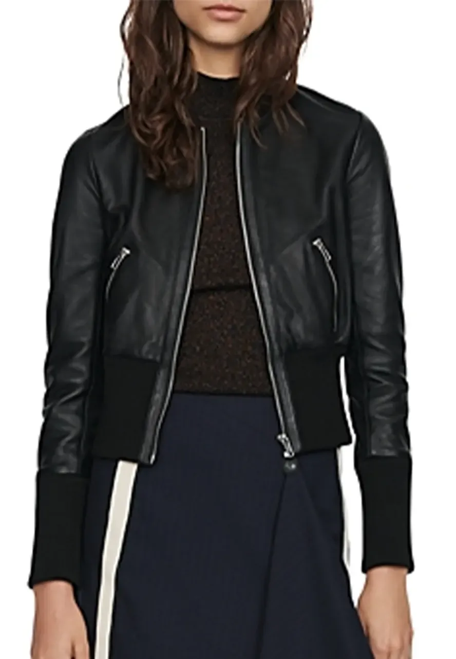 Arrow Katie Cassidy Leather Jacket laurel lance leather jacket