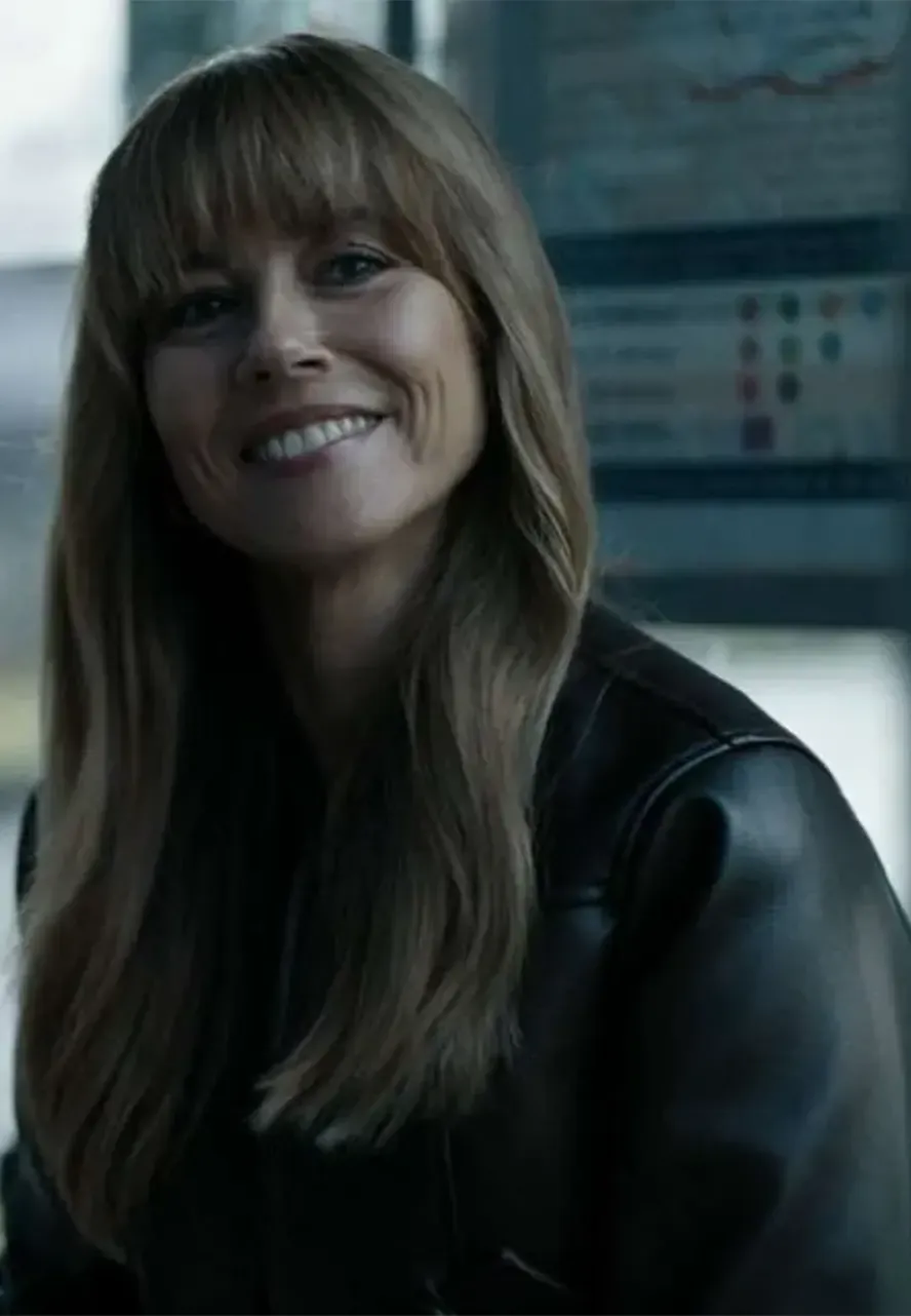 Linda Cardellini DTF St. Louis Brown Leather Jacket linda cardellini brown leather jacket