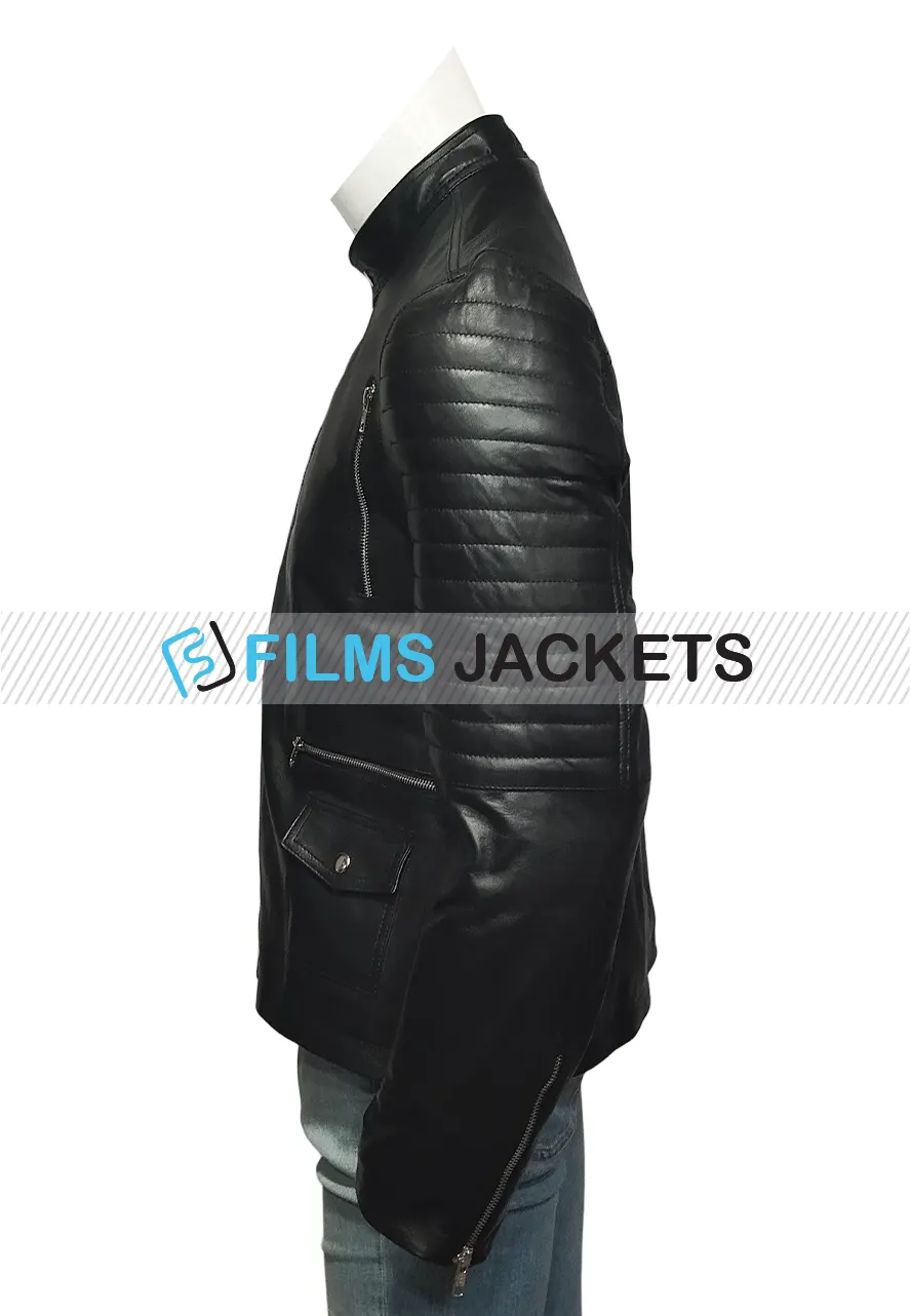 Omarion Grandberry Love & Hip Hop Hollywood Black Leather Jacket love hip hop hollywood leather jacket