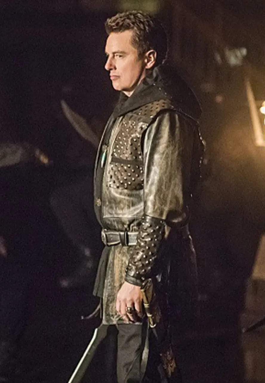 Arrow John Barrowman Leather Coat malcolm merlyn leather coat
