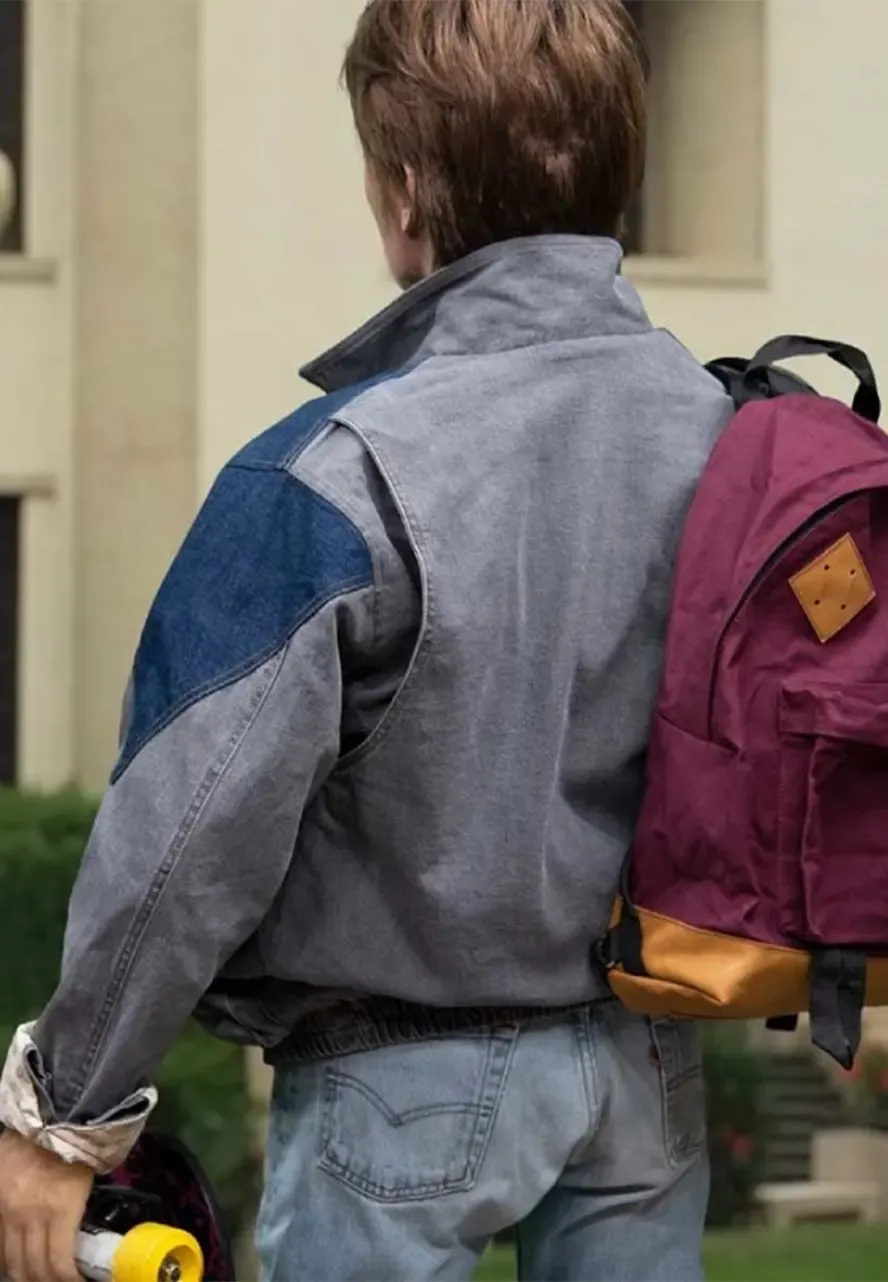 Michael J. Fox Back To The Future Denim Jacket marty mcfly jacket denim
