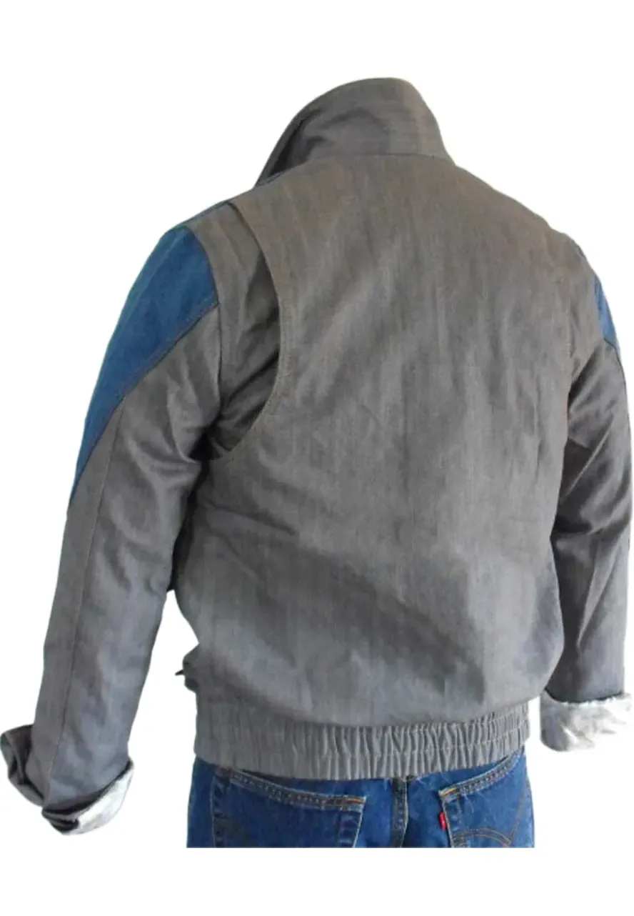 Michael J. Fox Back To The Future Denim Jacket marty mcfly jean jacket