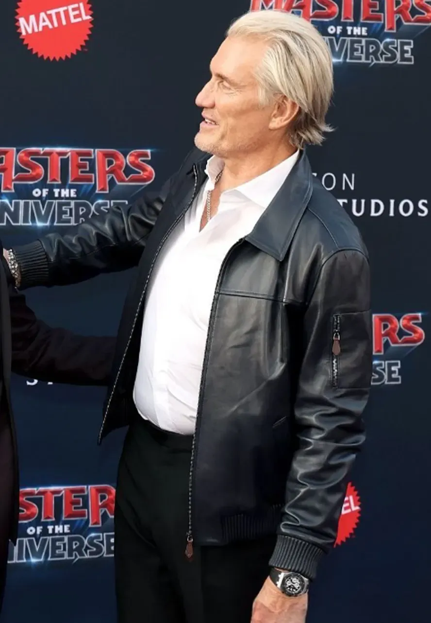 Masters of the Universe Premiere Dolph Lundgren Jacket masters of the universe leather jacket