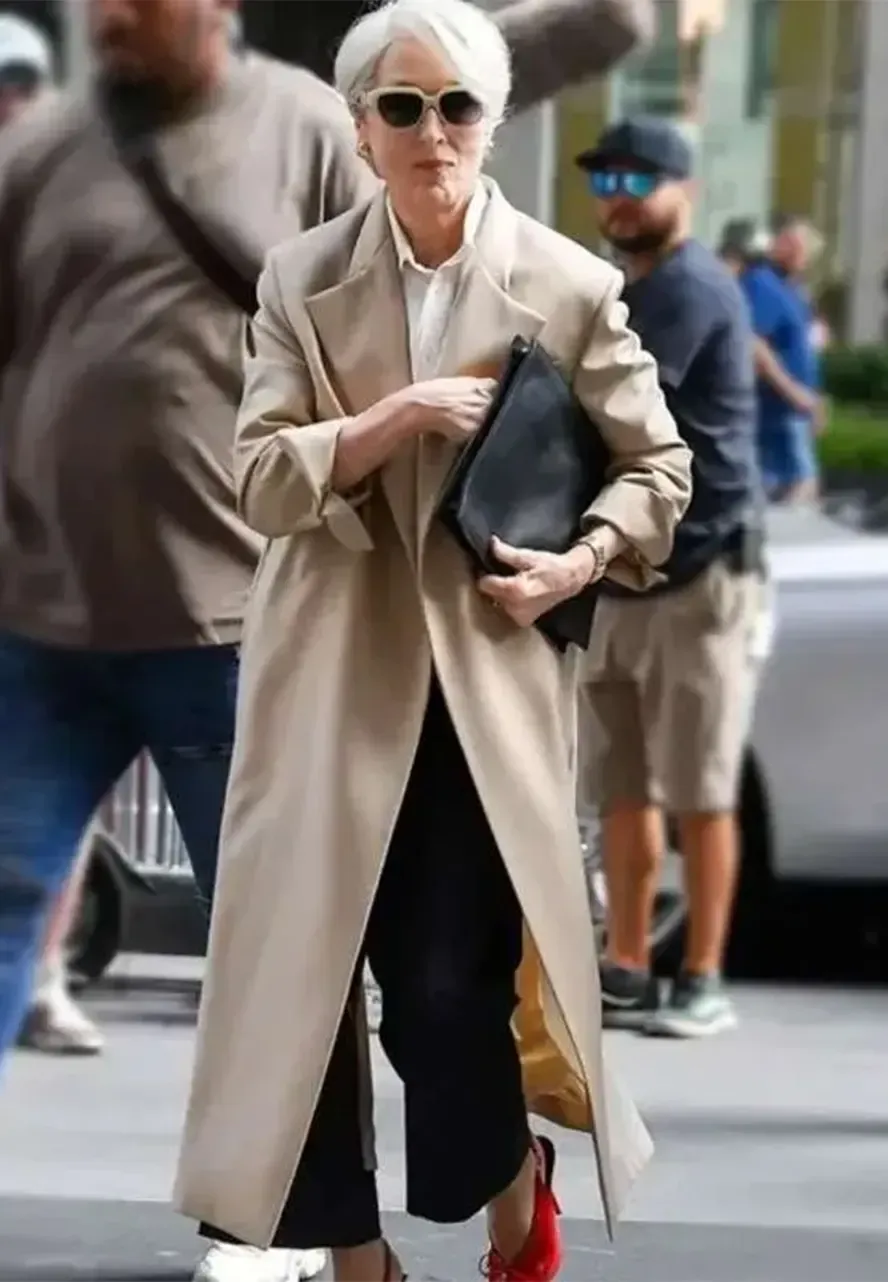Meryl Streep The Devil Wears Prada 2 Beige Trench Coat meryl streep beige trench coat