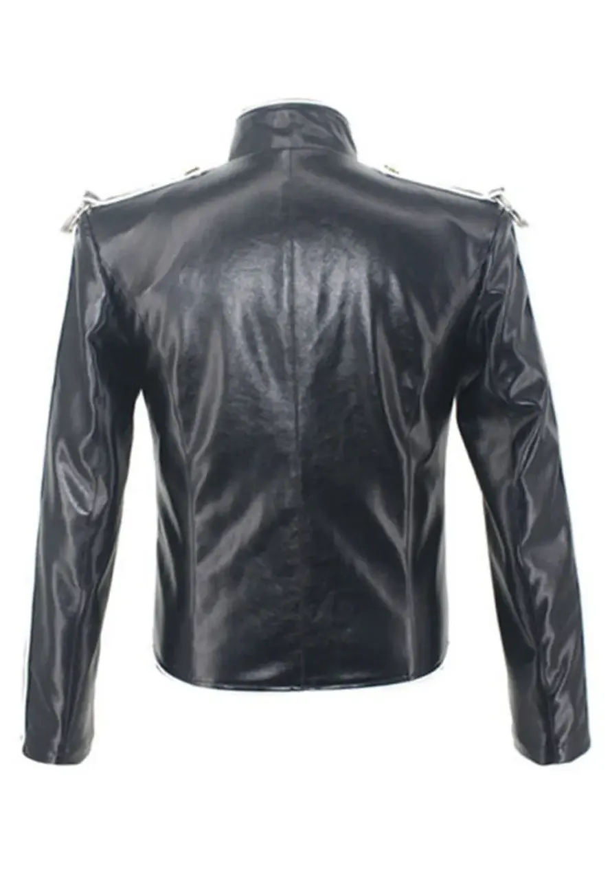 V8 Michael Jackson Black Leather Jacket michael jackson v8 jacket