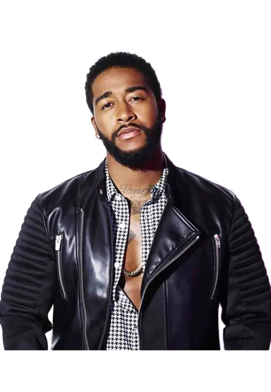 Omarion Grandberry Love & Hip Hop Hollywood Black Leather Jacket omarion grandberry jacket