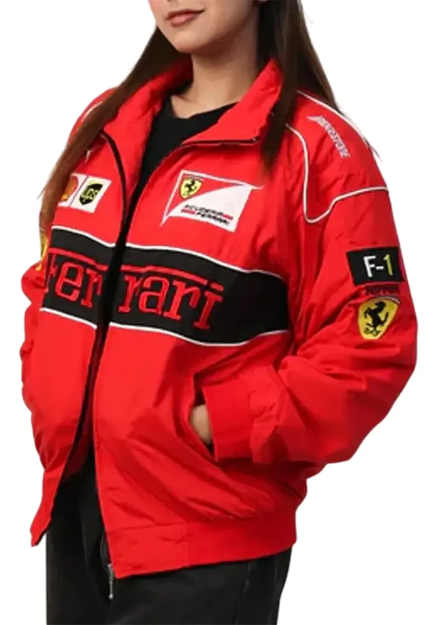 UPS F1 Ferrari Bomber Jacket red bomber ferrari jacket