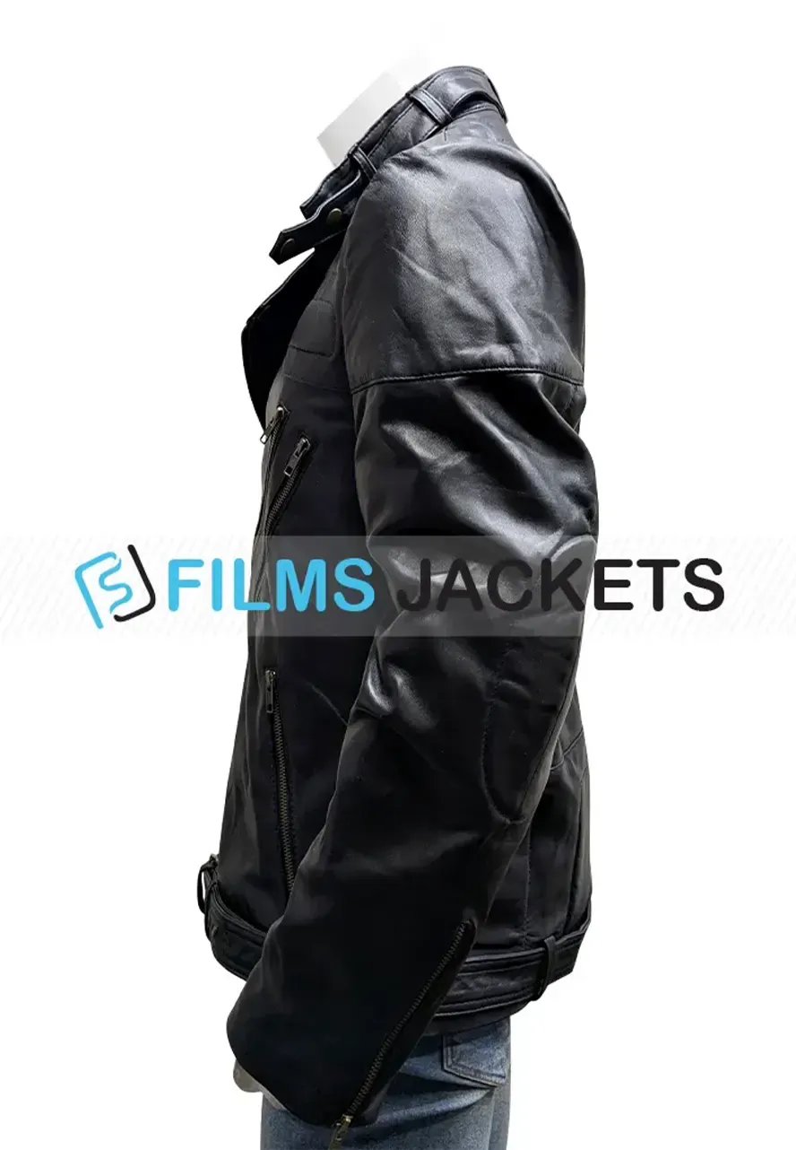 Rocky 3 Sylvester Stallone Black Leather Jacket rocky 3 sylvester stallone jacket