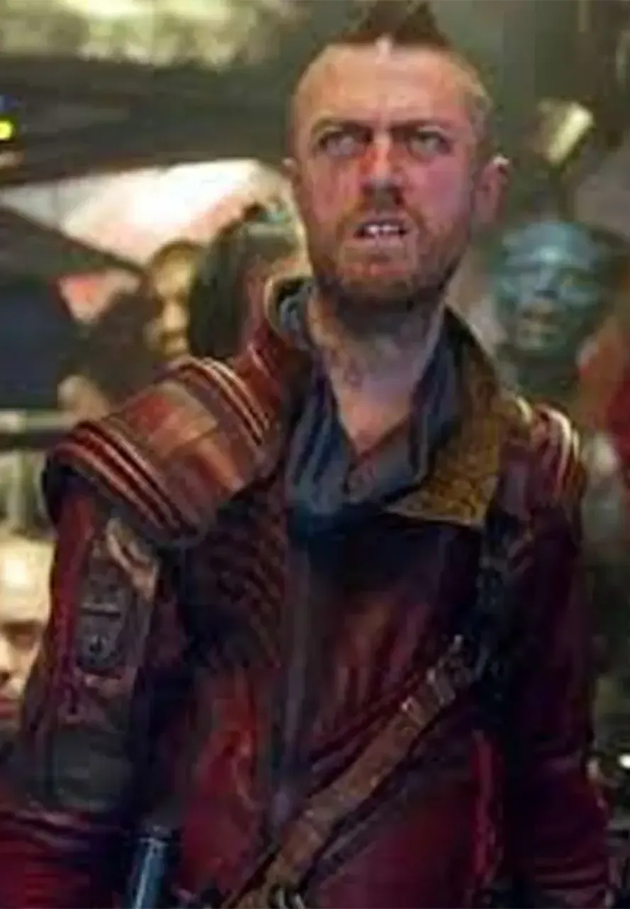 Sean Gunn Guardians of The Galaxy 3 Maroon Leather Jacket sean gunn leather jacket