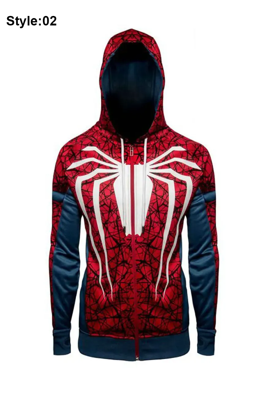 Spider Man Far From Home Zip Up Hoodie spider man zip up hoodie