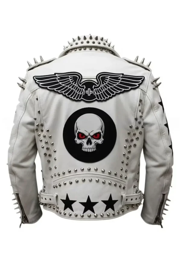 spiked leather jacket