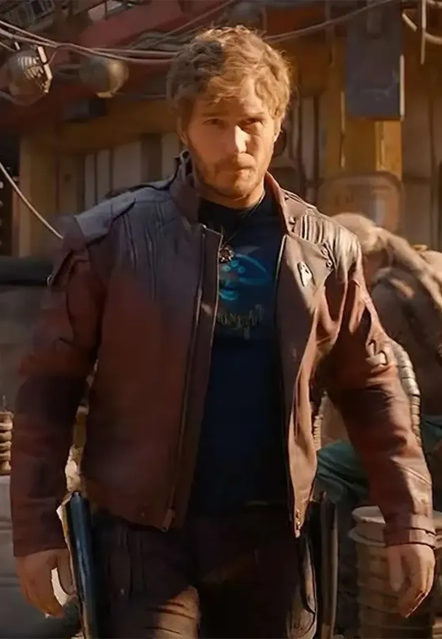 The Guardians of the Galaxy Holiday Special Star Lord Leather Jacket star lord leather jacket