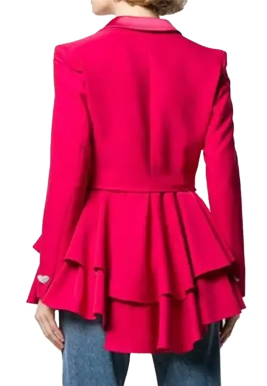 Ted Lasso Keeley’s Pink Heart Button Blazer ted lasso keeleys blazer