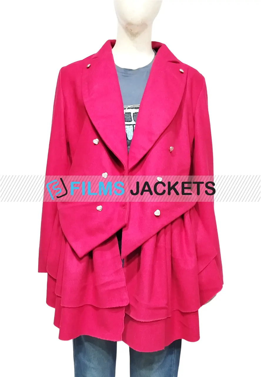 Ted Lasso Keeley’s Pink Heart Button Blazer ted lasso keeleys pink blazer