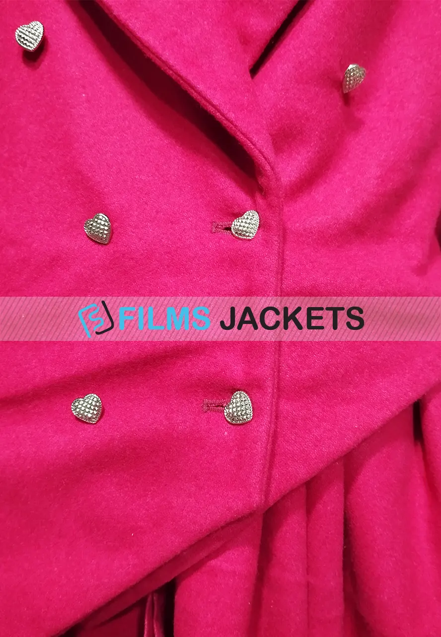Ted Lasso Keeley’s Pink Heart Button Blazer ted lasso keeleys pink heart button blazer