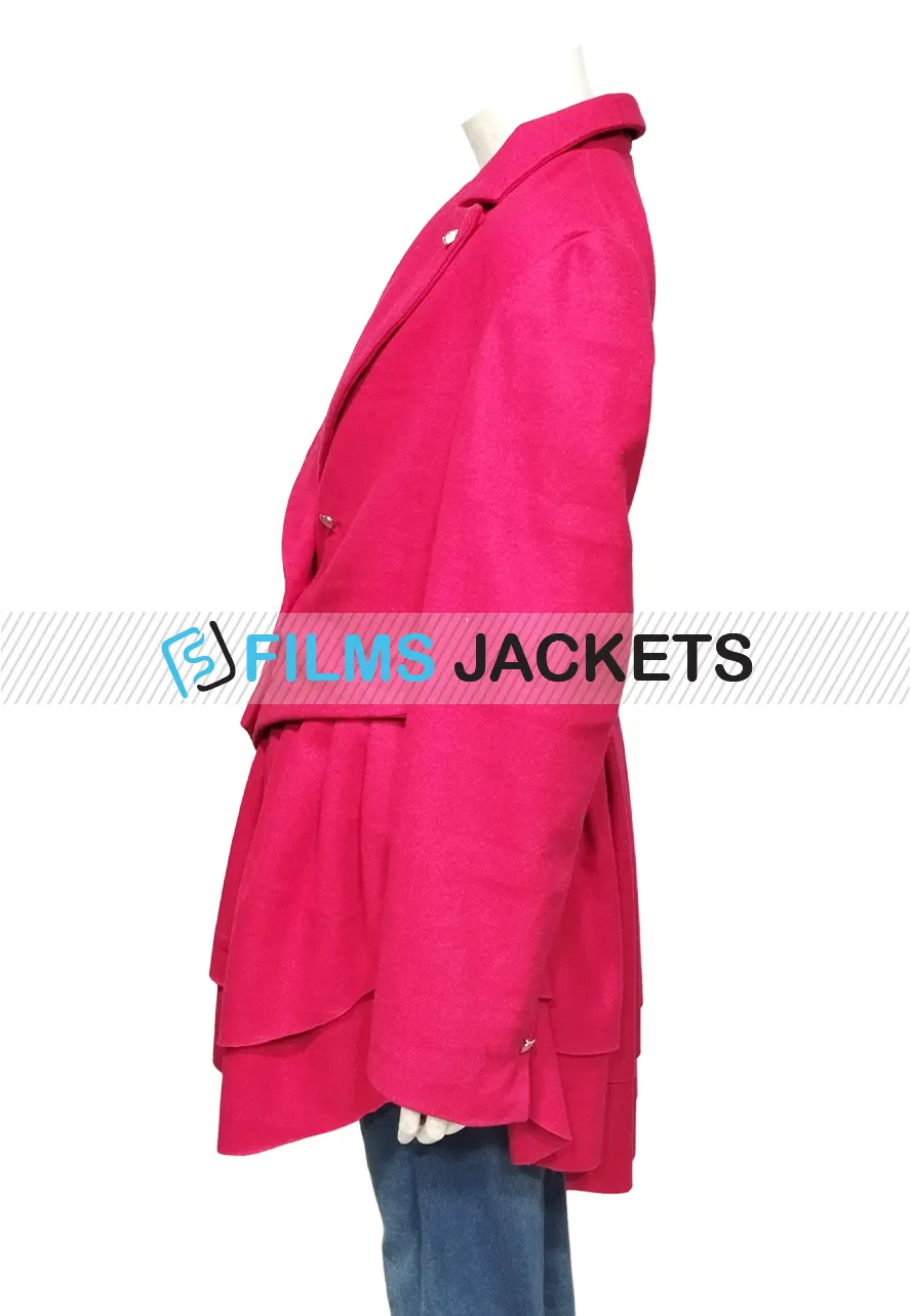 Ted Lasso Keeley’s Pink Heart Button Blazer ted lasso s02 keeleys pink blazer