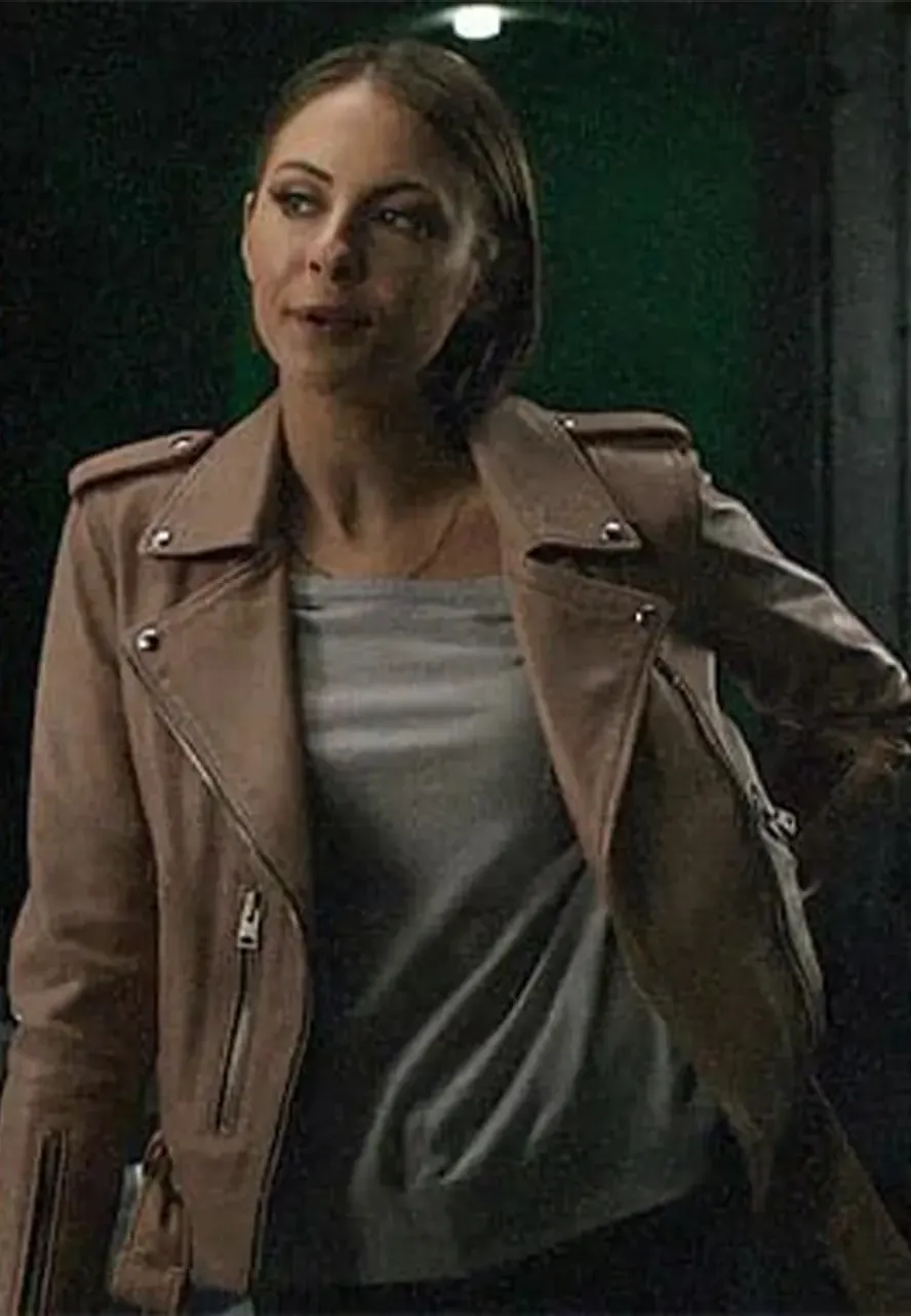 Arrow S06 Thea Queen Leather Jacket willa holland leather jacket