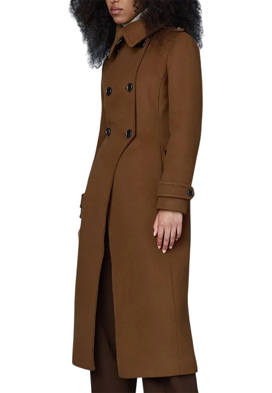 Women’s Double Face Elodie Military Coat women double face elodie military coat