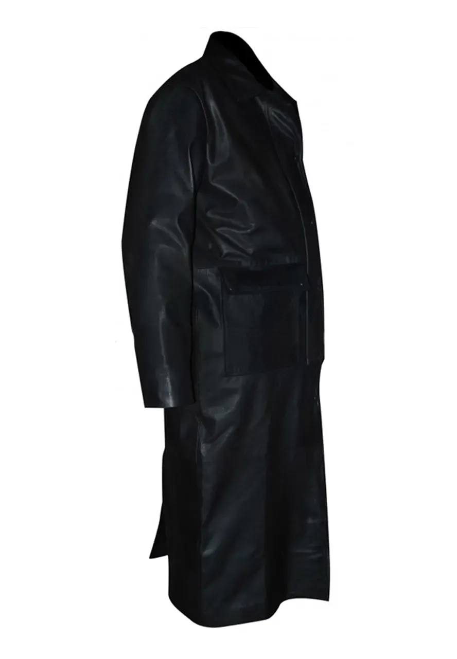 WWE Sting Black Leather Trench Coat wwe sting trench coat