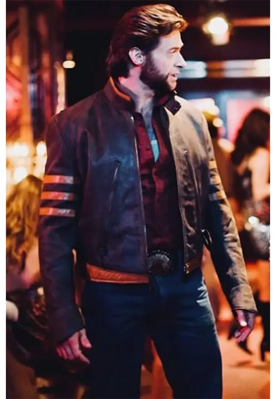 X-Men Origins Wolverine Leather Jacket x men origins geniune leather jacket