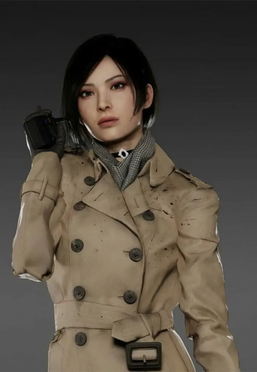 Resident Evil 2 Ada Wong Trench Coat ada wong beige coat