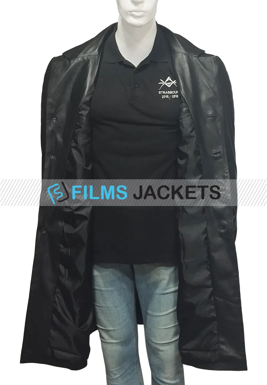 Against The Dark Steven Seagal Leather Coat against the dark black leather coat