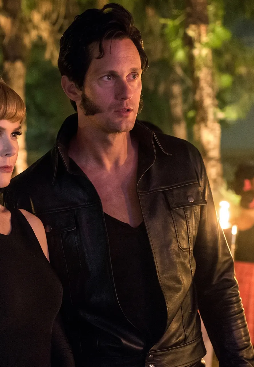 Big Little Lies Alexander Skarsgård Black Leather Jacket alexander skarsgard leather jacket