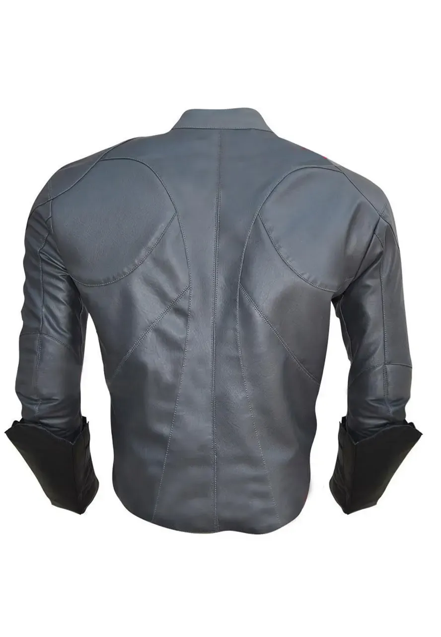 Batman Arkham Knight Grey Leather Jacket batman arkham knight leather jacket