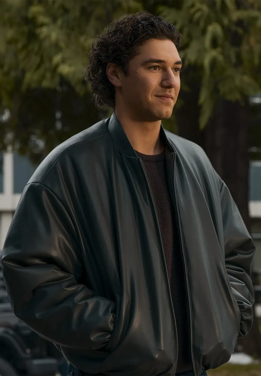 Off Campus S01 Garrett Graham Leather Jacket belmont cameli leather jacket