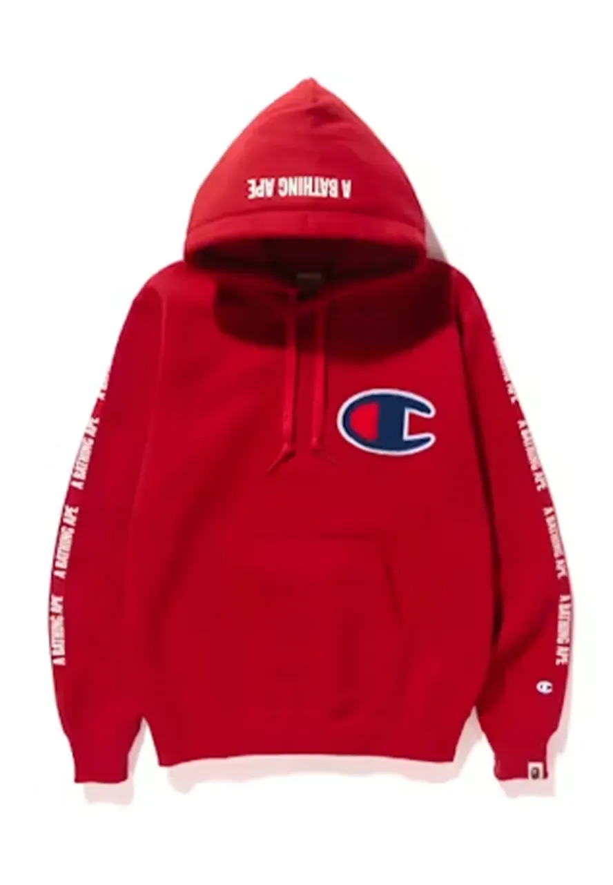 Champion Bape Hoodie champion bape red hoodie