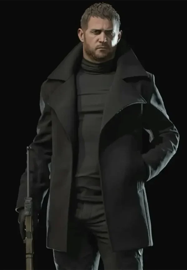 chris redfield black coat