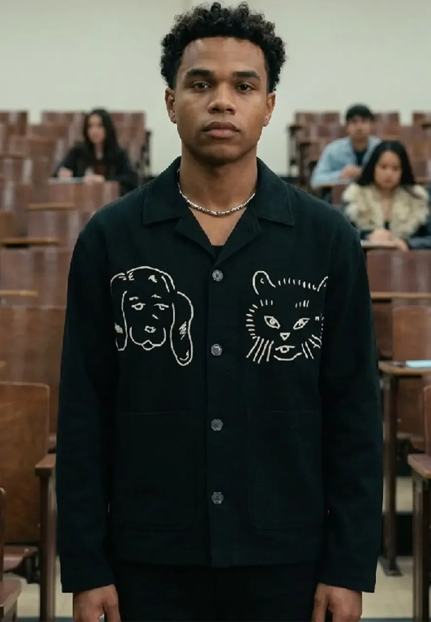 Off Campus S01 Dexter Black Cotton Jacket dexter black cotton jacket