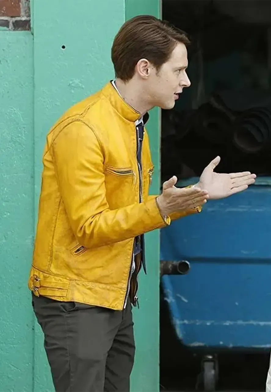 Dirk Gently's Holistic Detective Agency Yellow Leather Jacket dirk gently jacket