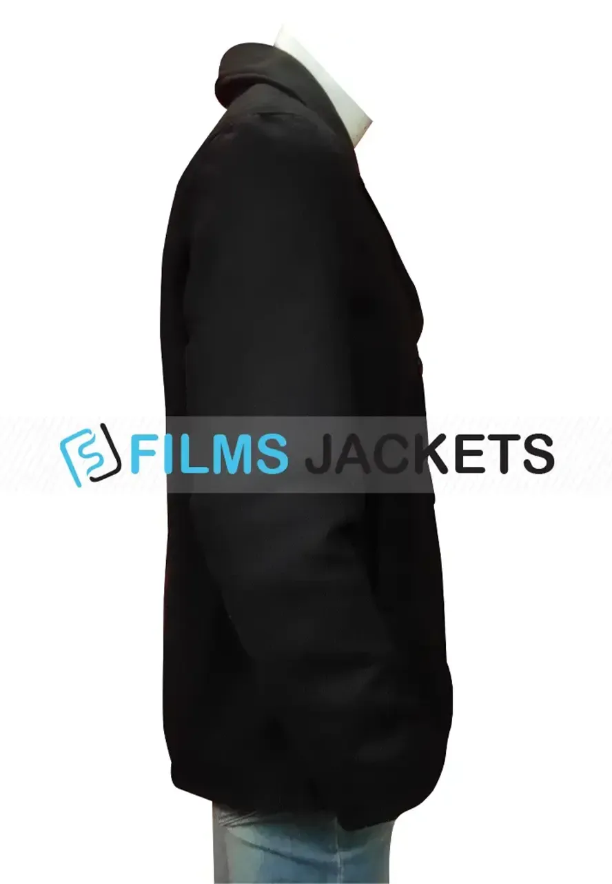 Shetland Douglas Henshall Black Peacoat douglas henshall wool men black peacoat