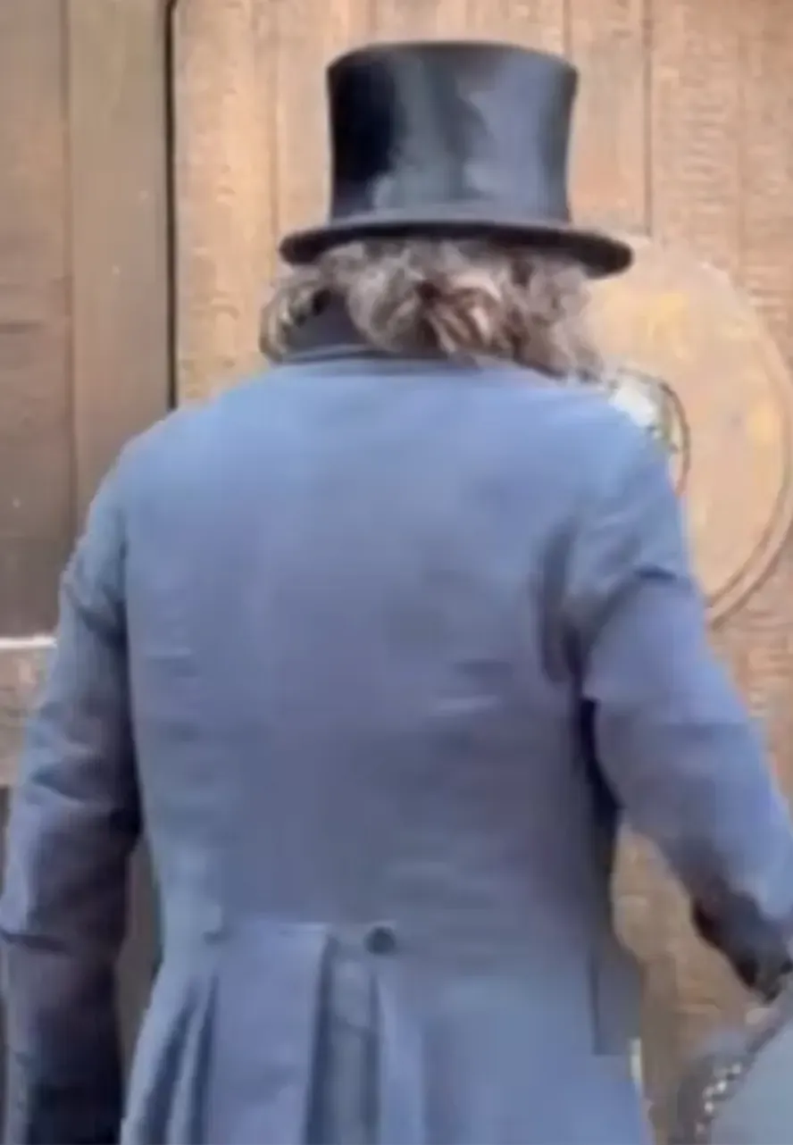 Ebenezer: A Christmas Carol Johnny Depp Coat ebenezer blue wool coat