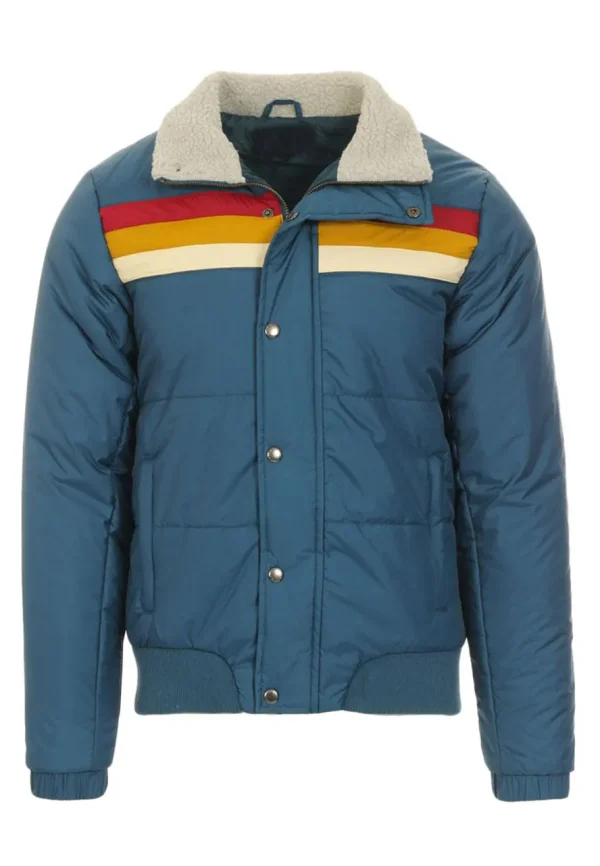 edge retro 1970s stripe ski jacket