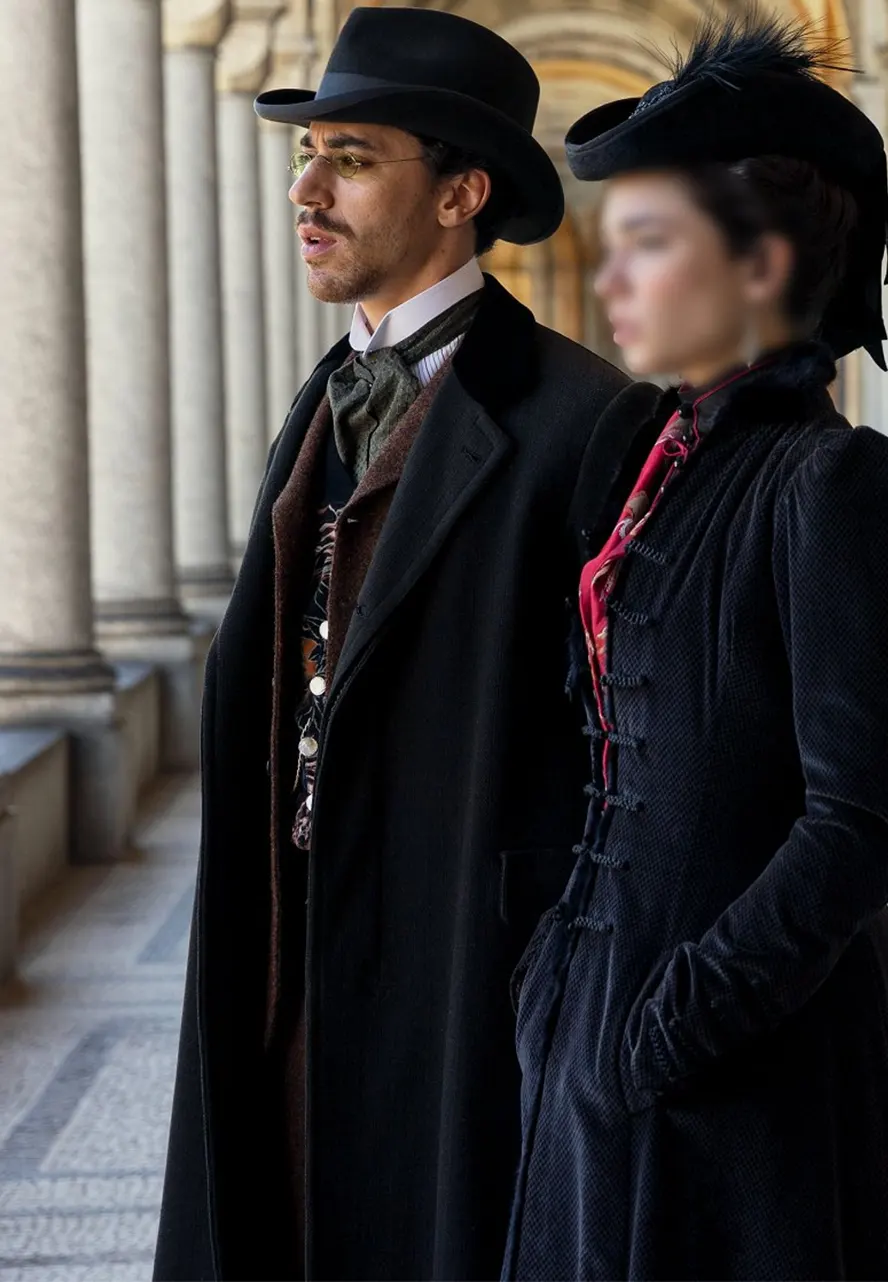 The Law According to Lidia Poët S01 Eduardo Scarpetta Coat eduardo scarpetta black coat