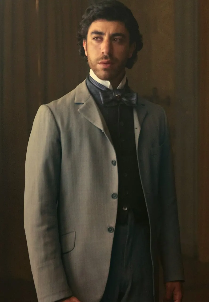 The Law According to Lidia Poët S02 Eduardo Scarpetta Grey Blazer eduardo scarpetta grey blazer
