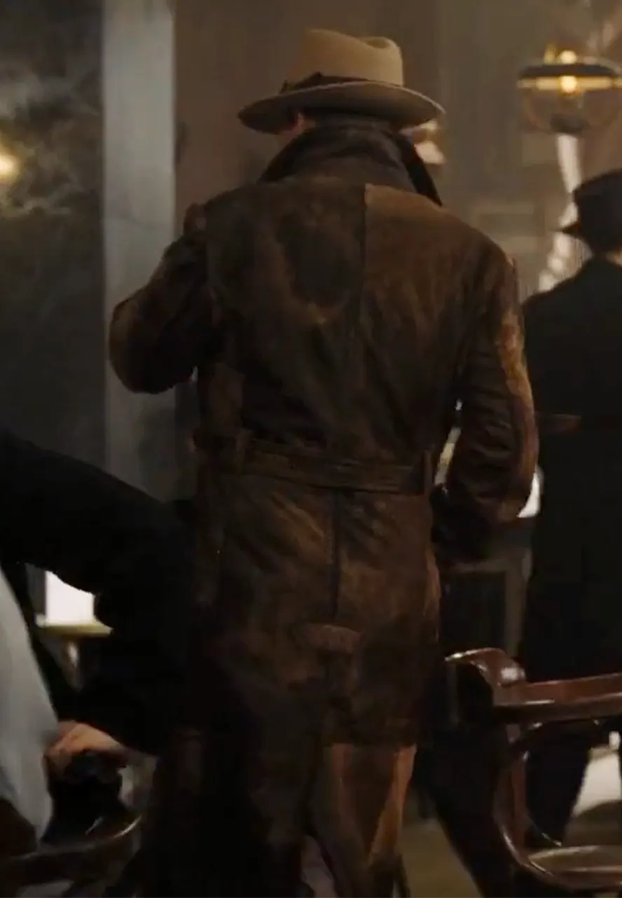 Murder On The Orient Express Johnny Depp Leather Coat edward ratchett leather coat