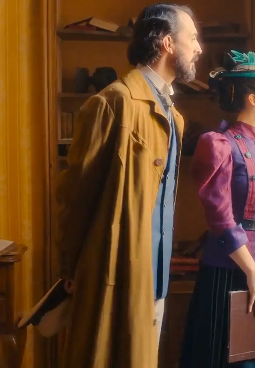 The Law According to Lidia Poët S02 Pier Luigi Pasino Brown Coat enrico poet brown coat