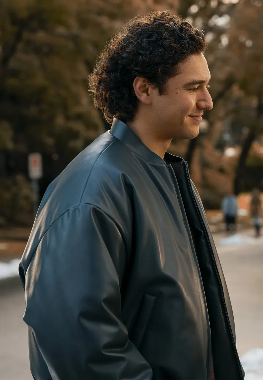 Off Campus S01 Garrett Graham Leather Jacket garrett graham leather jacket
