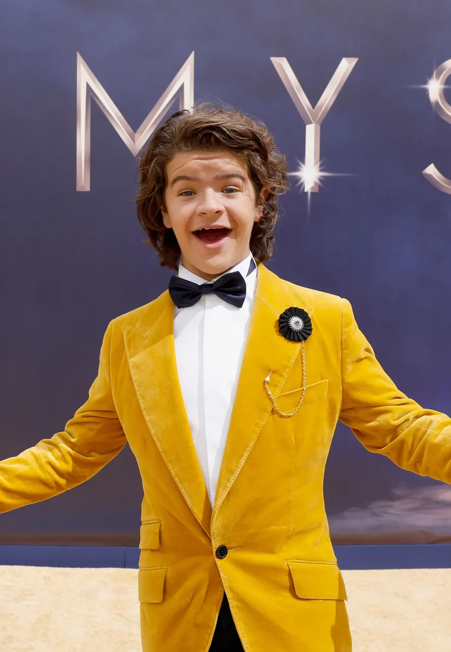 Gaten Matarazzo Stranger Things Event Yellow Blazer gaten matarazzo yellow blazer