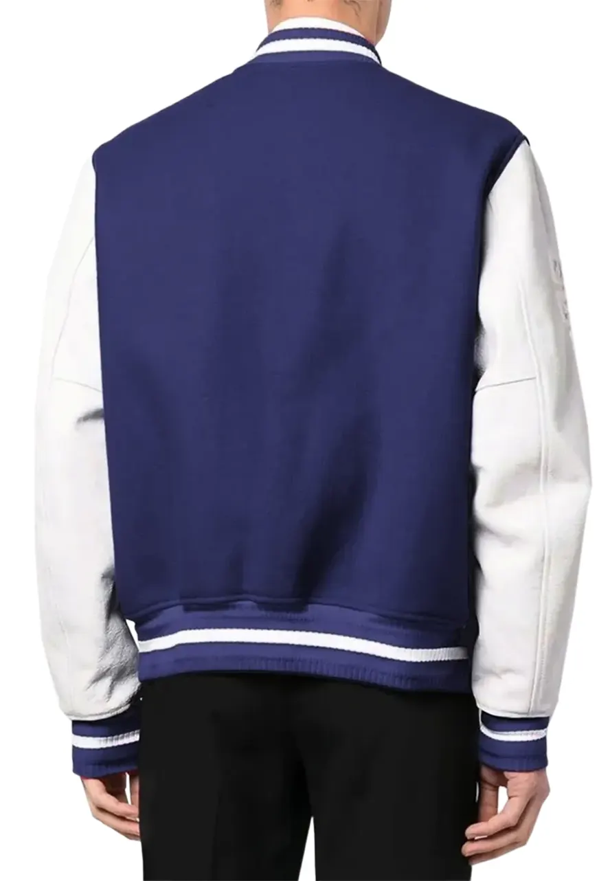 Givenchy Logo Varsity Jacket givenchy blue varsity jacket