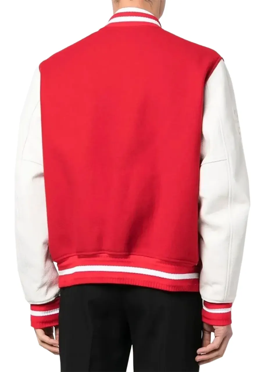 Givenchy Logo Varsity Jacket givenchy red varsity jacket