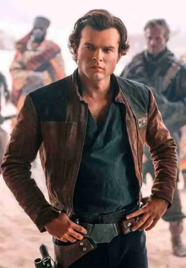 han solo a star wars story brown leather jacket