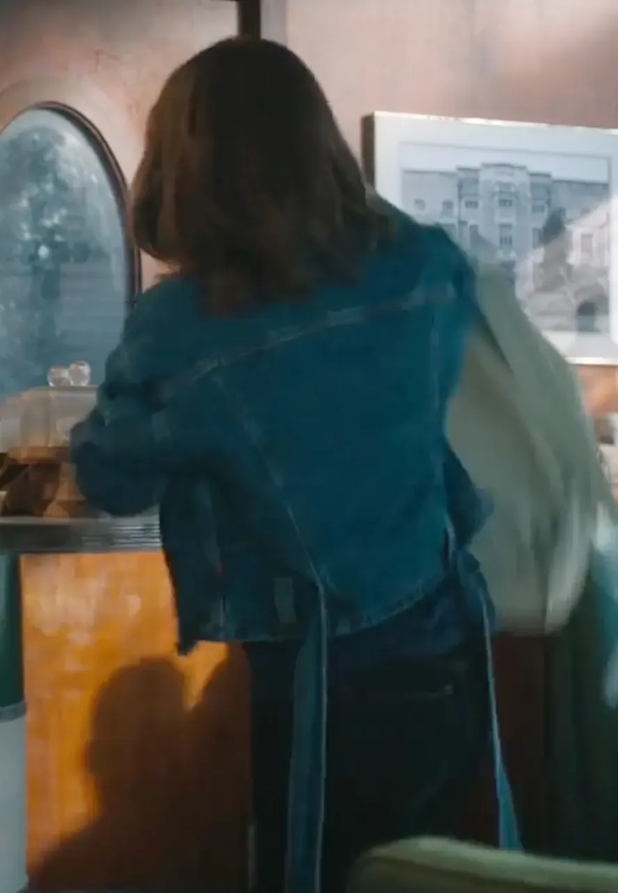 Off Campus S01 Ella Bright Denim Jacket hannah wells blue denim jacket