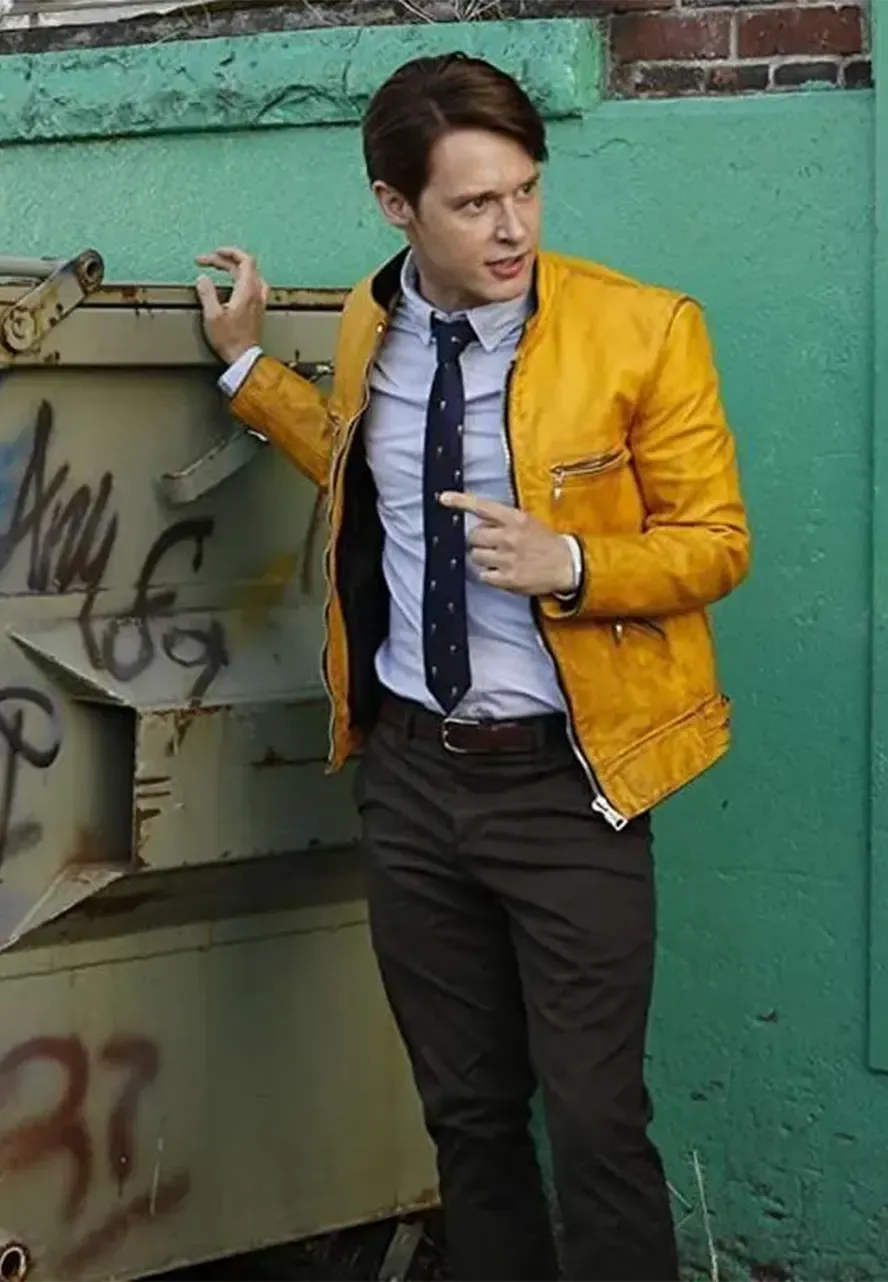 Dirk Gently's Holistic Detective Agency Yellow Leather Jacket holistic detective agency dirk gently jacket